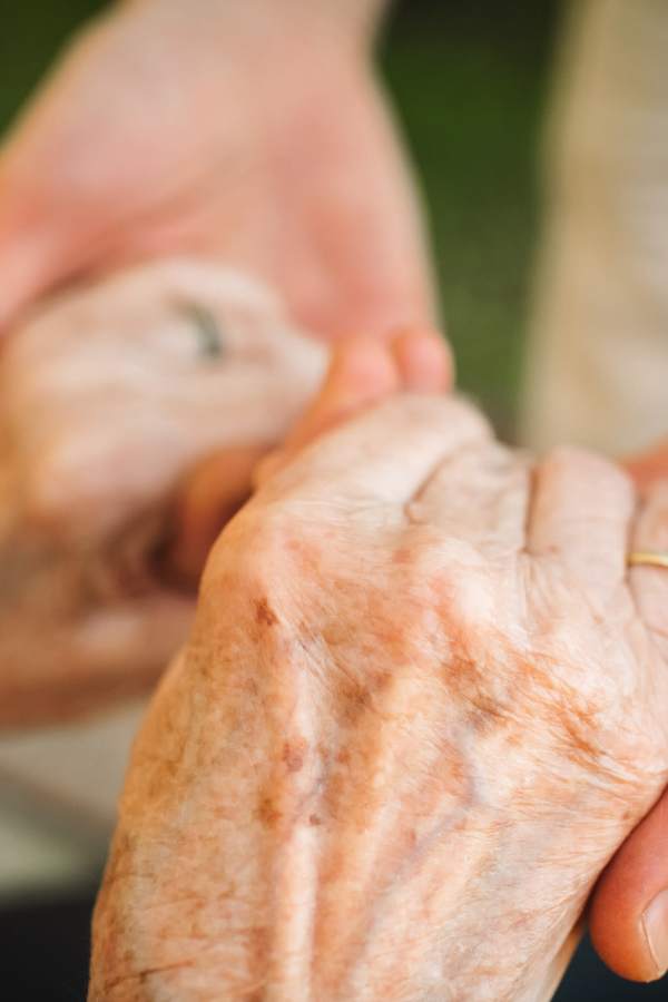 Resident hands at Pines of Newmarket in Newmarket, New Hampshire