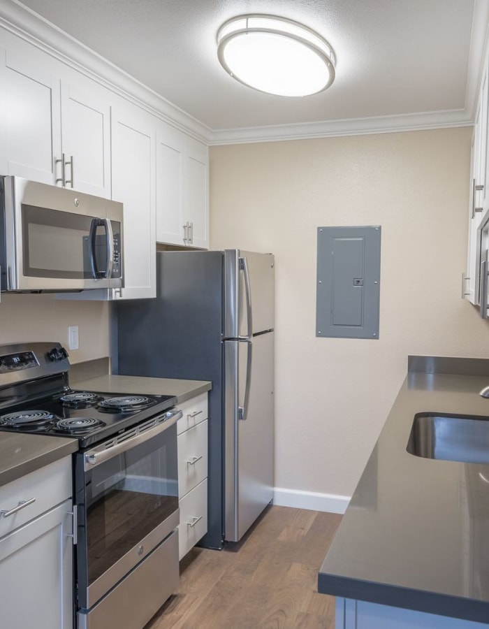 Modern kitchens at The Villages at Cupertino in Cupertino, California