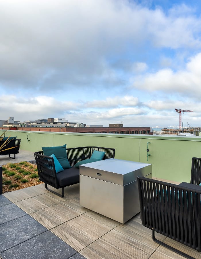 rooftop sitting area 