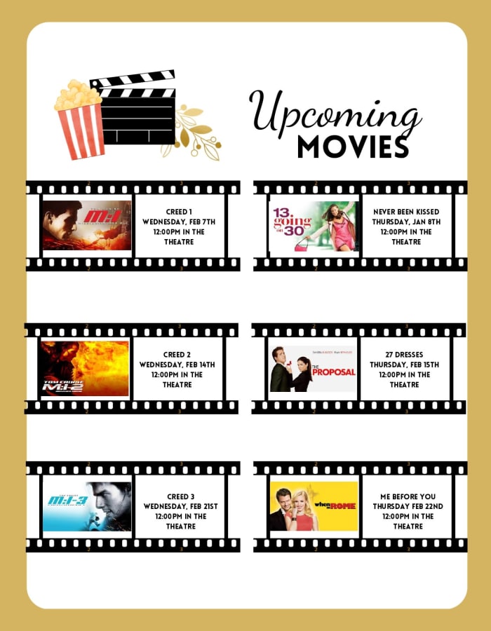 Upcoming movies at Cherry Park Plaza in Troutdale, Oregon