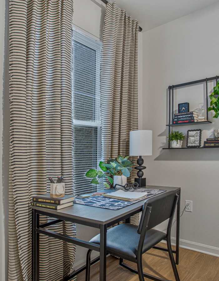 Study desk at Mazza Grandmarc in College Park, Maryland