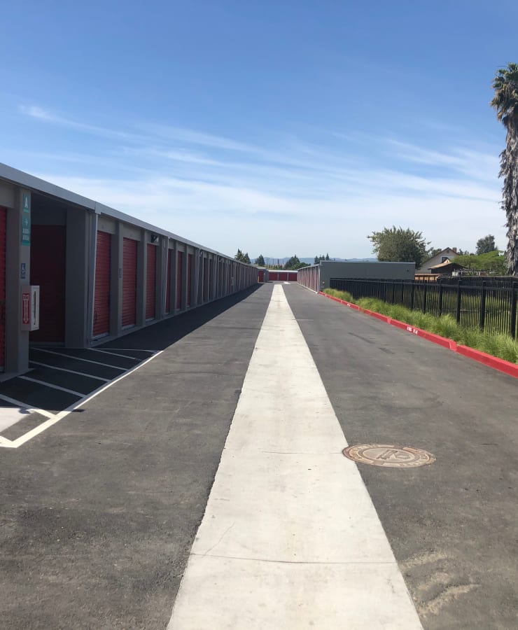Outdoor units at StorQuest Self Storage in San Jose, California