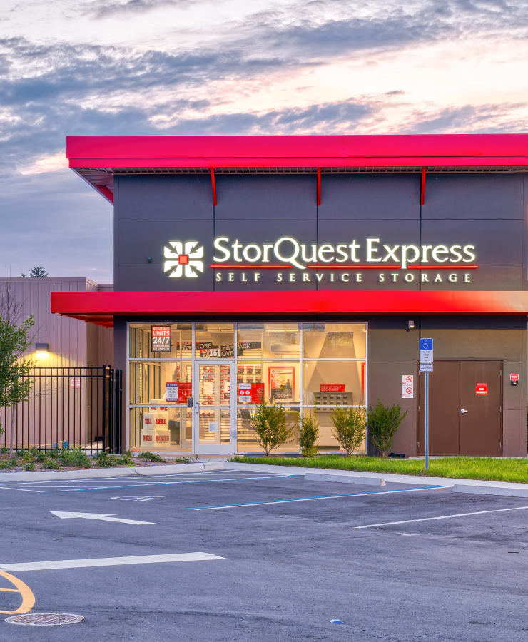 Rendering of exterior of StorQuest Express Self Service Storage in Sacramento, California