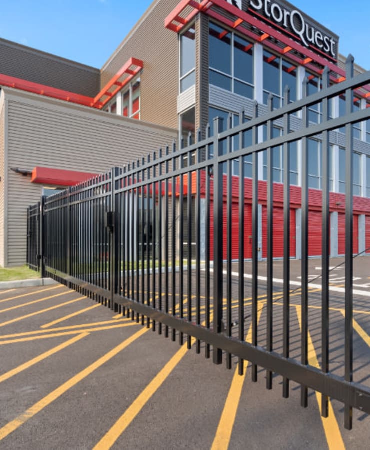 security gate at StorQuest Self Storage in Ronkonkoma, New York