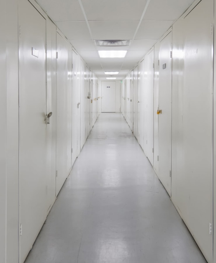 Small indoor units at StorQuest Self Storage in Dallas, Texas