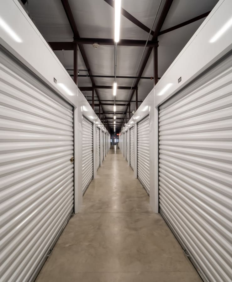Indoor climate controlled storage units at StorQuest Self Storage in Venice, Florida