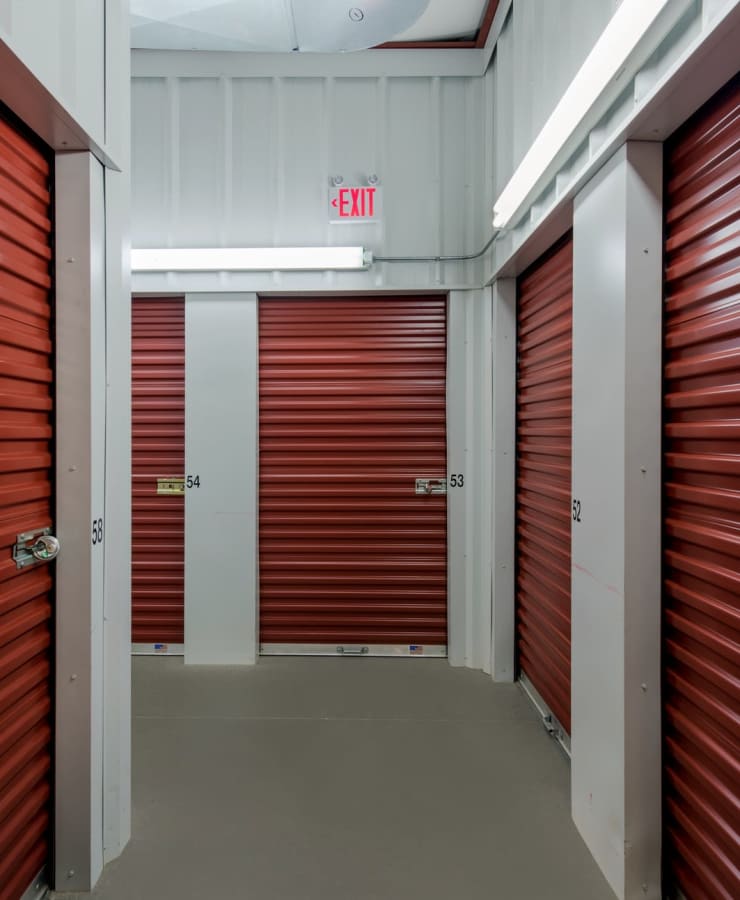 Indoor self storage units at StorQuest Economy Self Storage in Kansas City, Missouri
