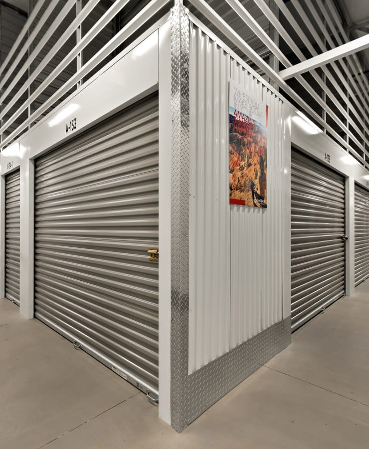 Indoor climate-controlled storage units at StorQuest Self Storage in Jamul, California
