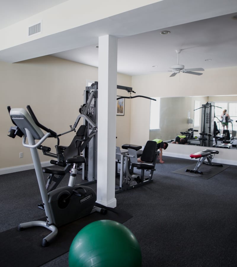 Gym facilities at Villas at Southern Ridge in Charlottesville, Virginia