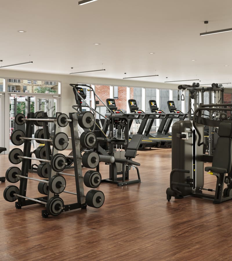 Fitness center at The Pacific and Malibu in Tucson, Arizona