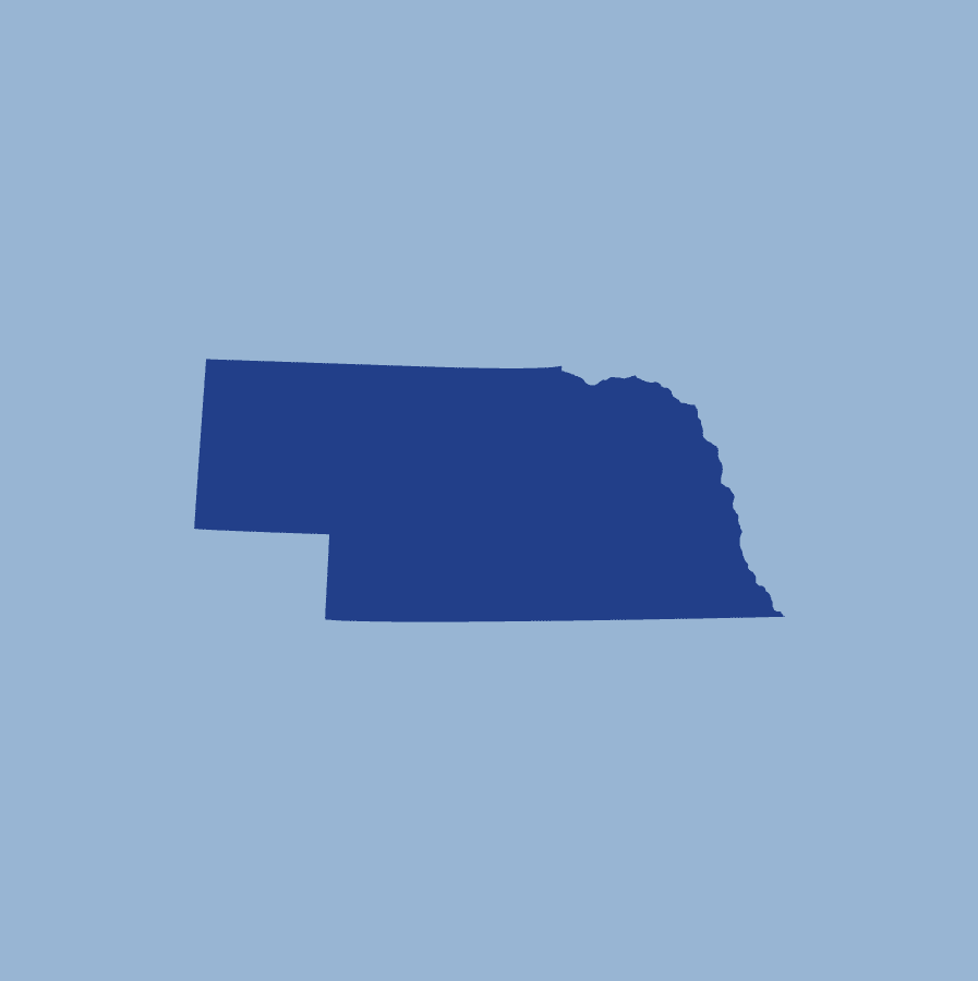 Nebraska graphic map