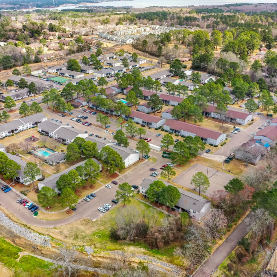 aerial view of Northbrook and Pinebrook in Ridgeland, Mississippi