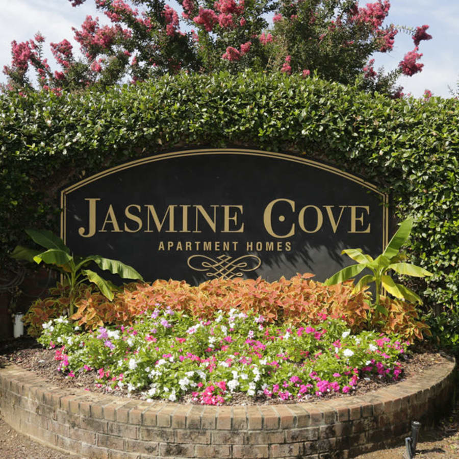 Signage outside of Jasmine Cove in Simpsonville, South Carolina