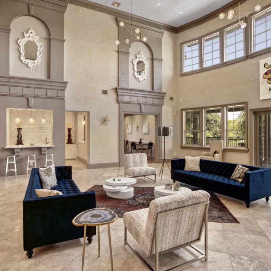 Common area for residents to mingle at The Anthony at Canyon Springs in San Antonio, Texas