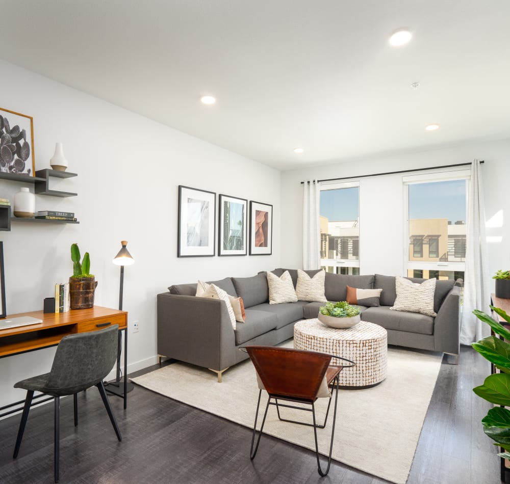 Spacious floor plan with lots of natural light at MV Apartments in Mountain View, California
