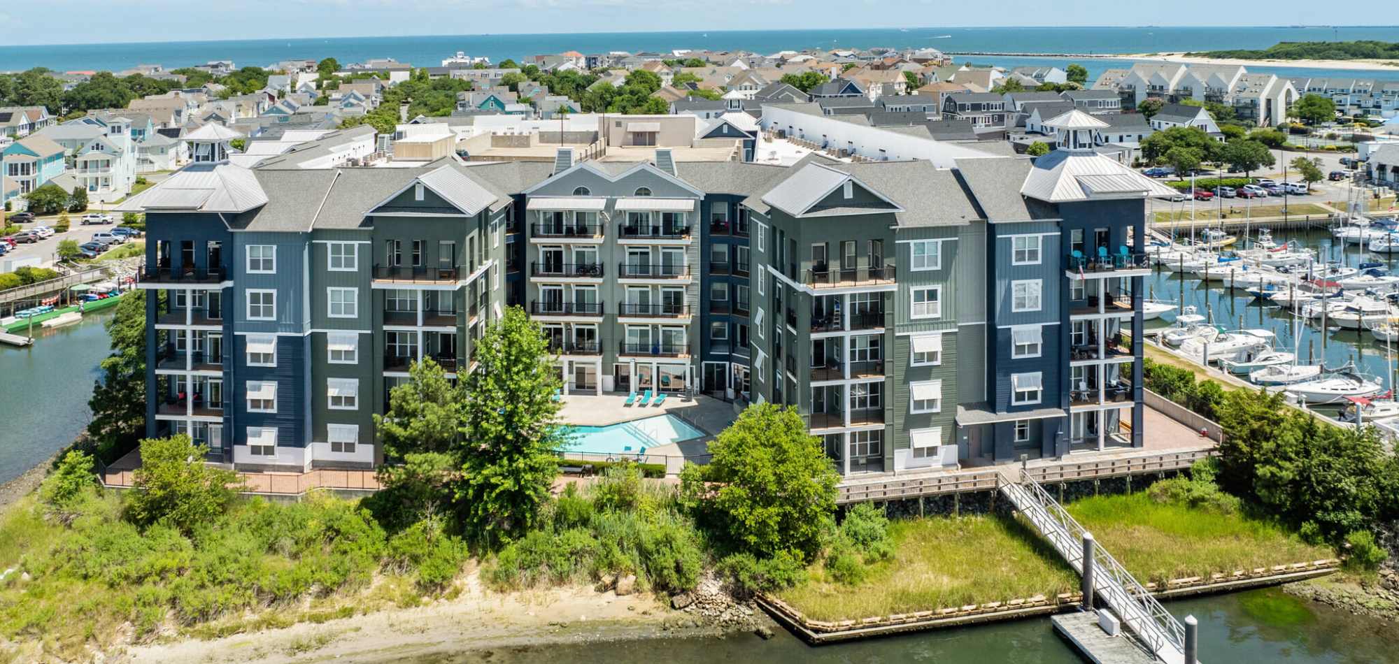 Resort-style pool at East Beach Marina, Norfolk, Virginia