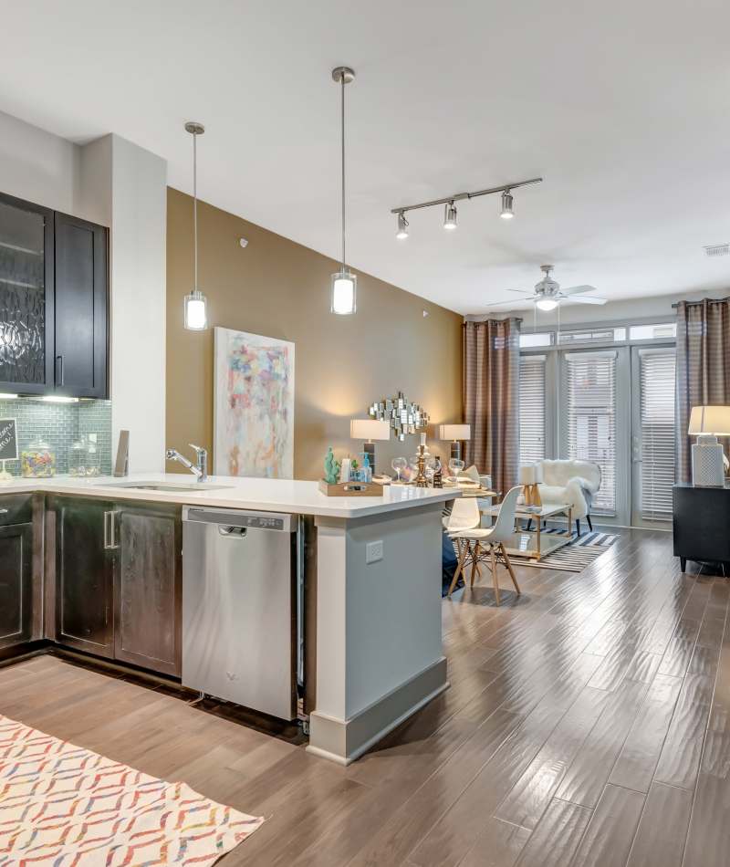 Fully-Equipped Kitchen with Stainless Steel Appliances at Anthem Cityline in Richardson, Texas