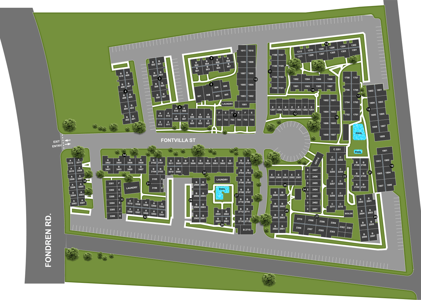 SiteMap at Costa Verde in Houston, Texas