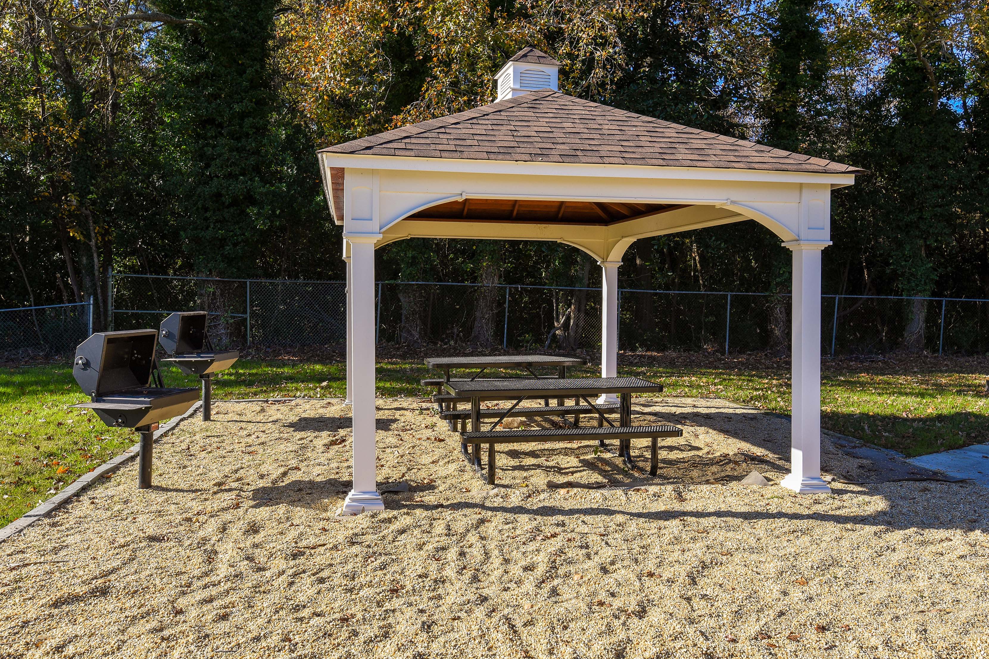 Outdoor gazebo at Harborstone in Newport News, Virginia