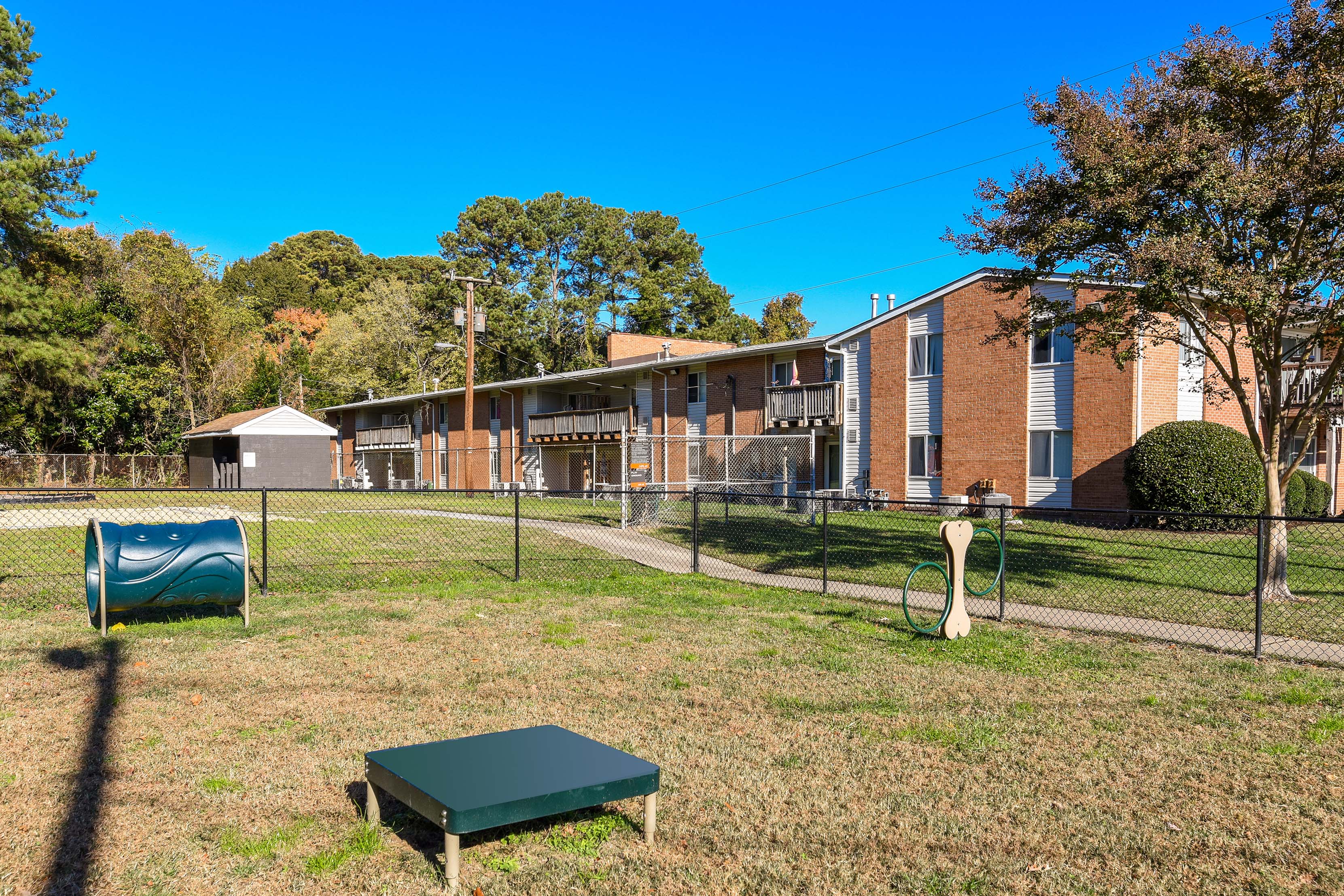 Dog park at Harborstone in Newport News, Virginia