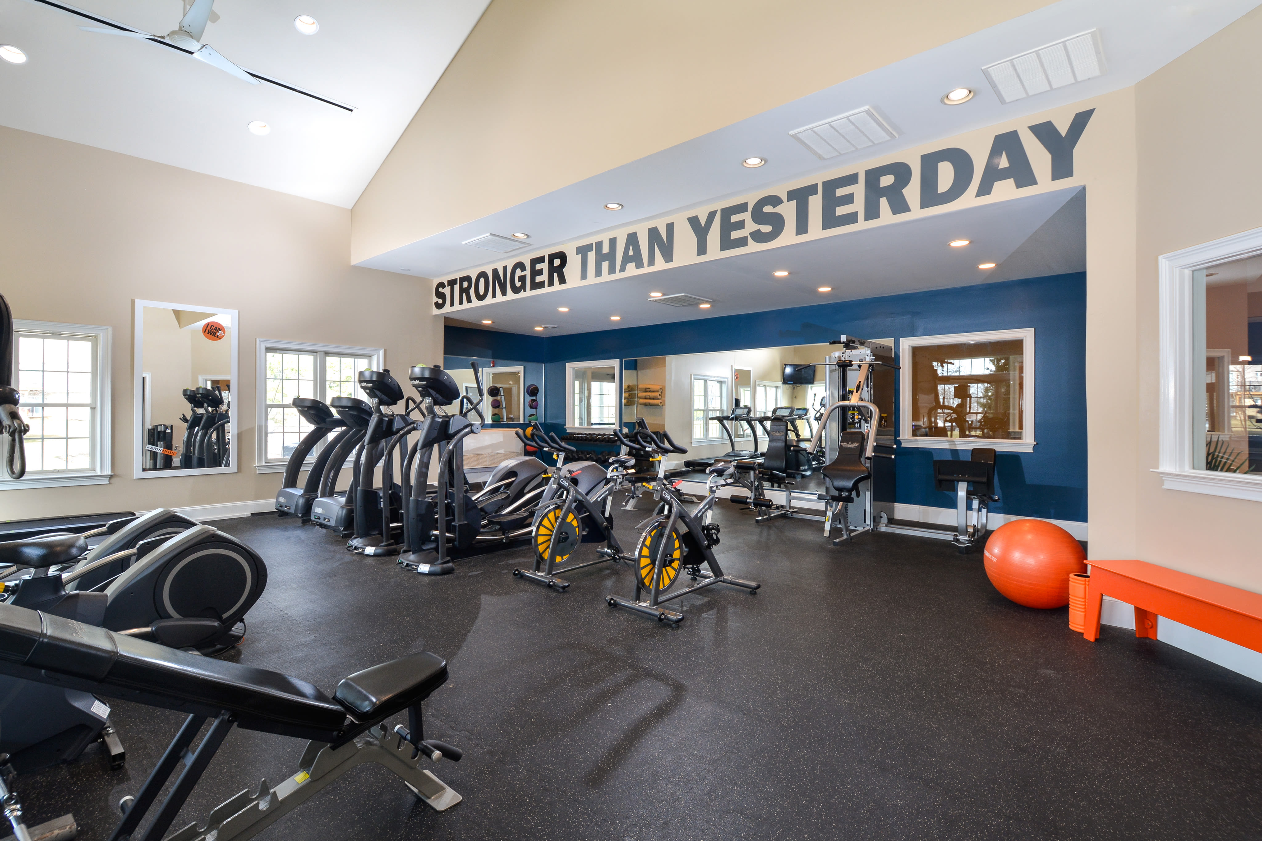 Fitness room at Franklin Commons in Bensalem, Pennsylvania