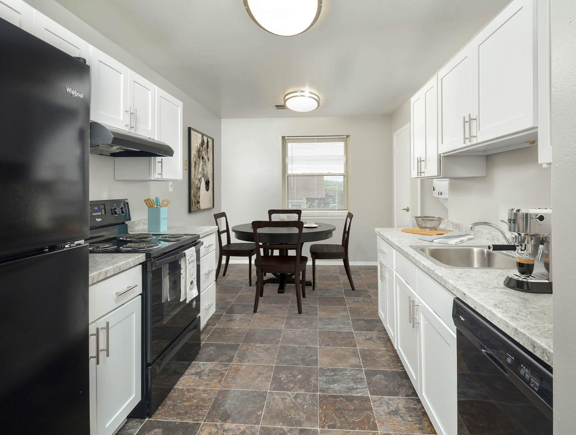 Model kitchen at Greenspring, York, Pennsylvania