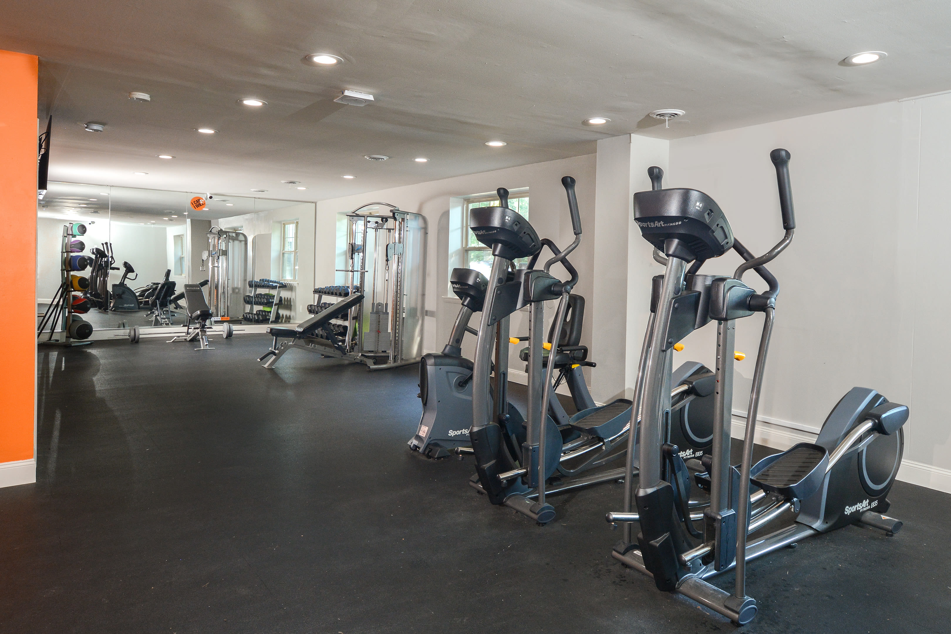 Fitness center at Hunters Crossing in Newark, Delaware