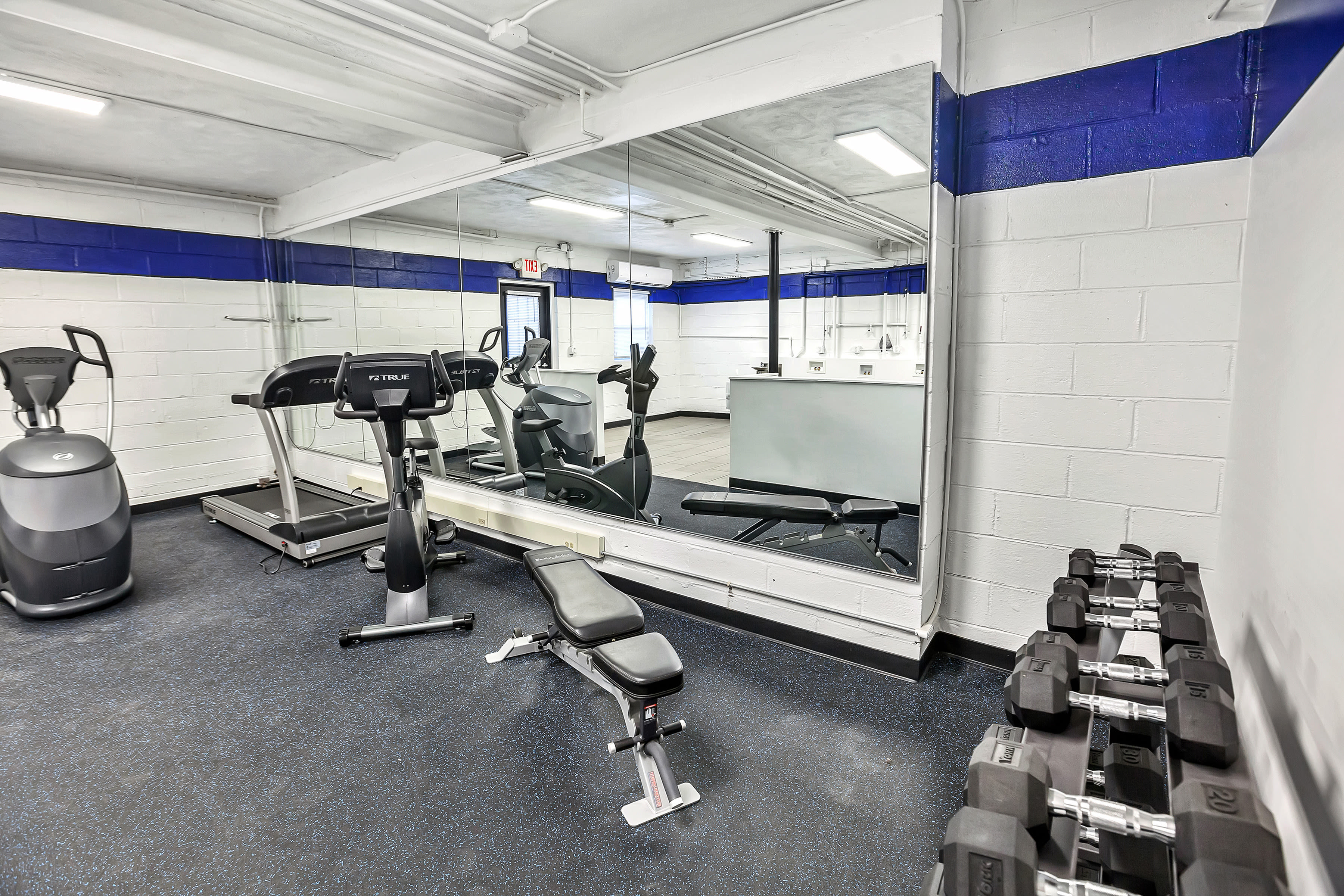 Fitness room at Joralemon, Belleville, New Jersey