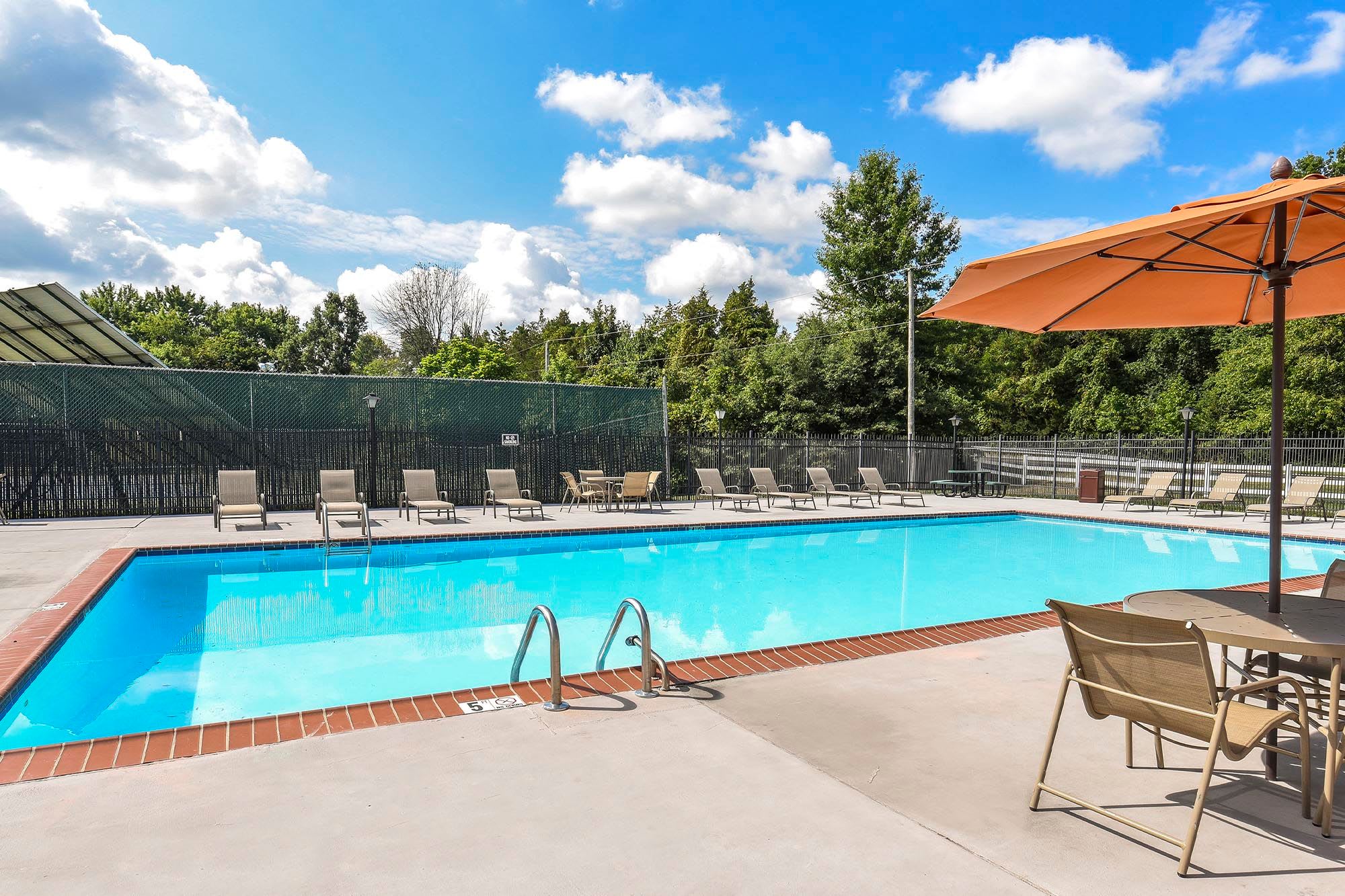 On-site swimming pool at Iron Ridge in Elkton, Maryland