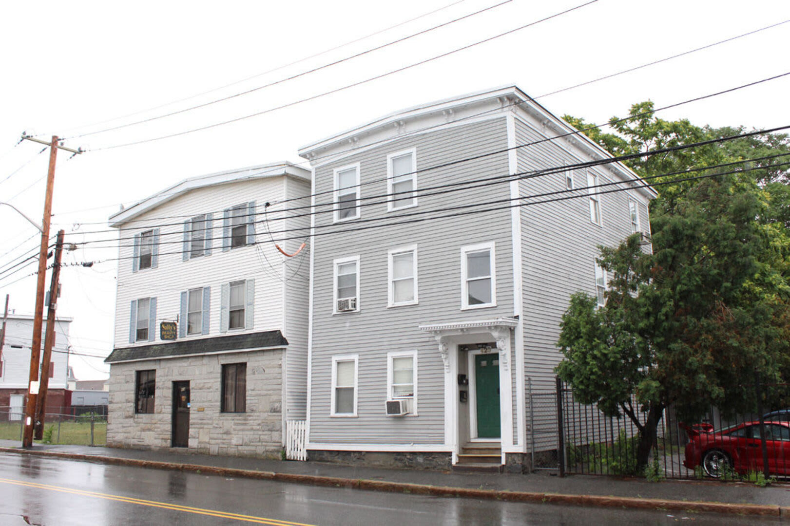 Exterior view of community apartments at Broadway Street Apartments in Lowell, Massachusetts