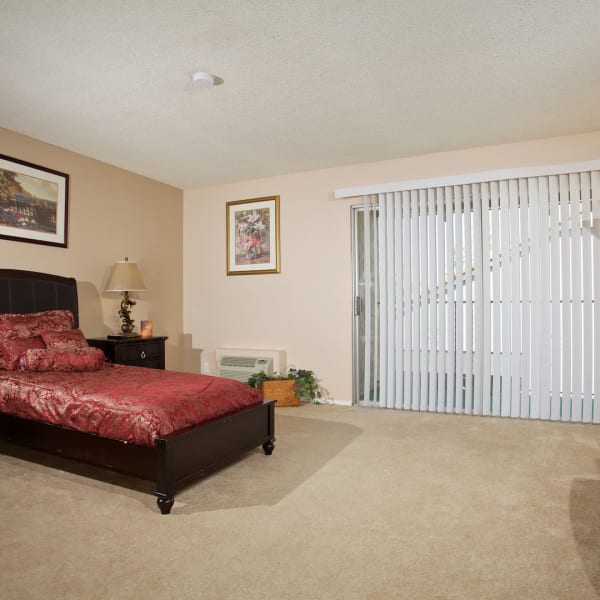 Bed room at Pacifica Senior Living Escondido in Escondido, California