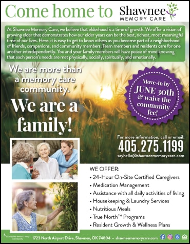 Monthly Special flyer at Shawnee Memory Care in Shawnee, Oklahoma