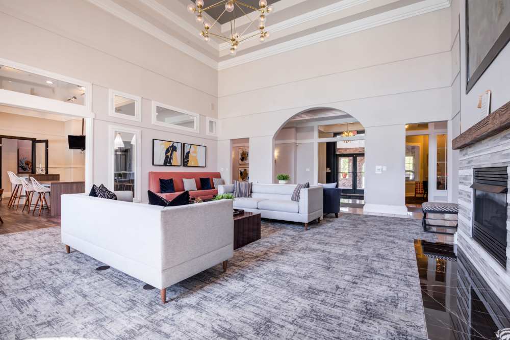 Living space at The Residences at Waterstone in Pikesville, Maryland