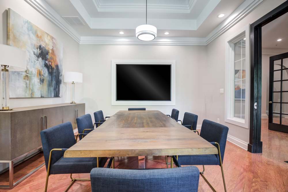 Conference table at The Residences at Waterstone in Pikesville, Maryland
