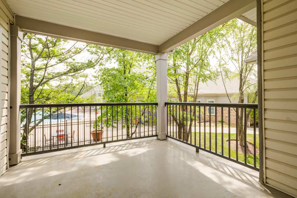 Patio at The Residences at Waterstone in Pikesville, Maryland