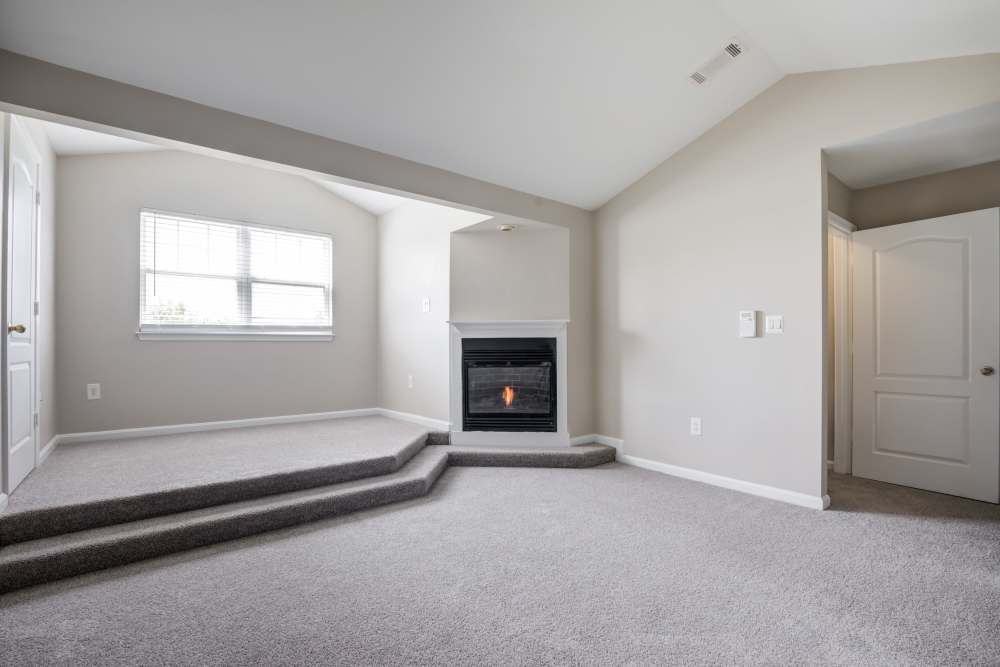 Raised living room at The Residences at Waterstone in Pikesville, Maryland