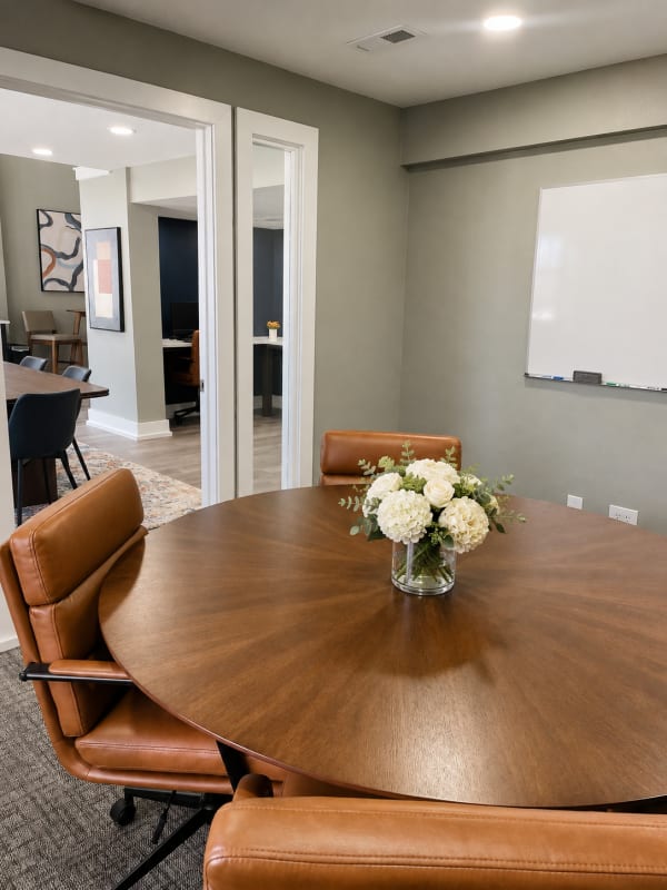Dedicated workspace for focused study sessions at Hawks Pointe in Lawrence, Kansas