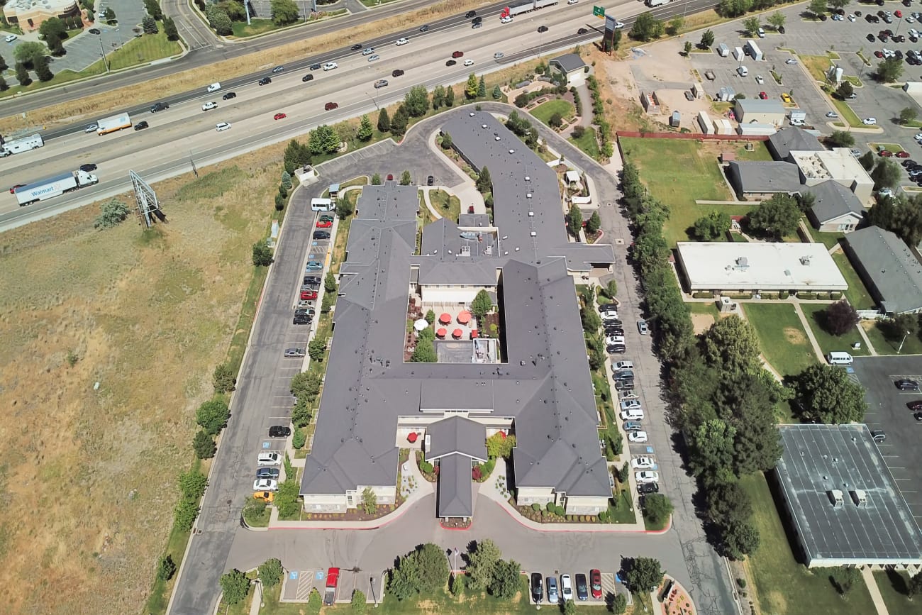 Aerial view at Chancellor Gardens in Clearfield, Utah