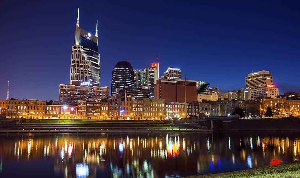 Beautiful city skyline of Nashville