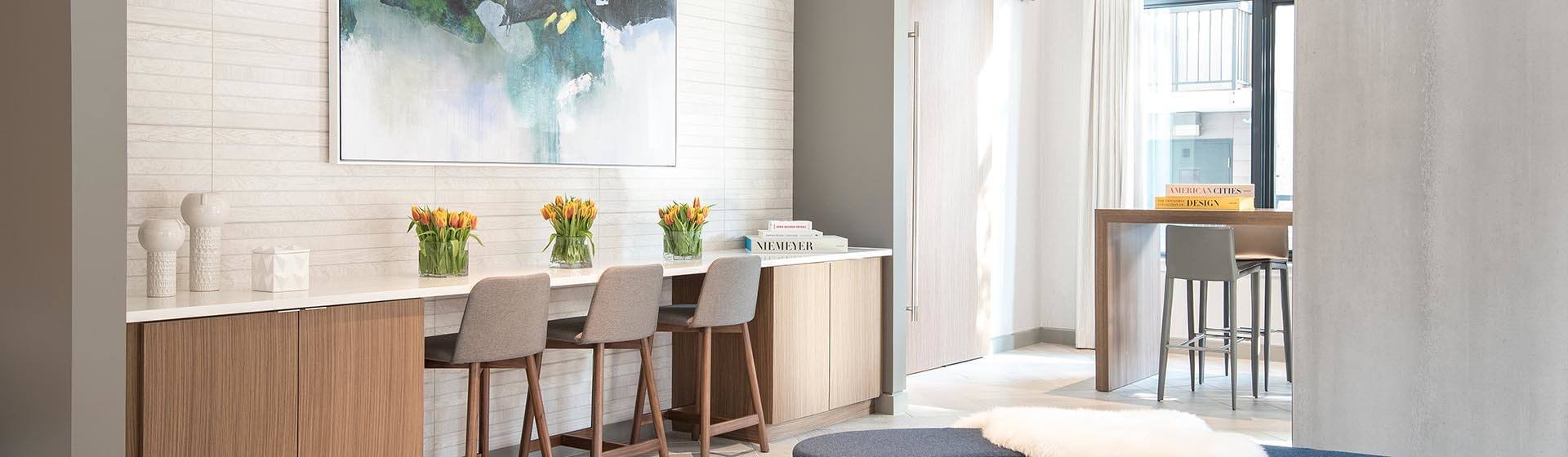 Modern apartments for rent in Washington D.C., with luxurious amenities