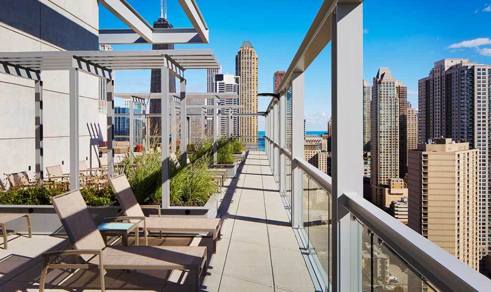 Rooftop garden at Eight O Five