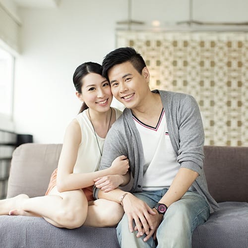 happy couple relaxes at Berkshire Retirement Community