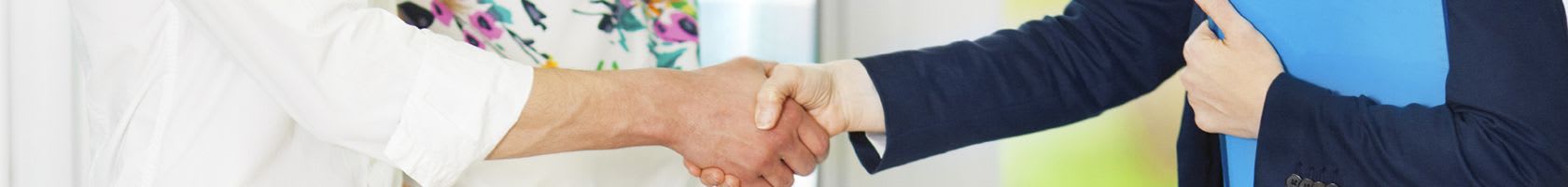 resident shake hands at Berkshire Communities