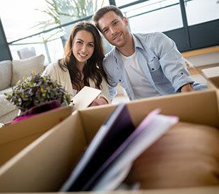 Couple moving and storing items at Urban Self Storage