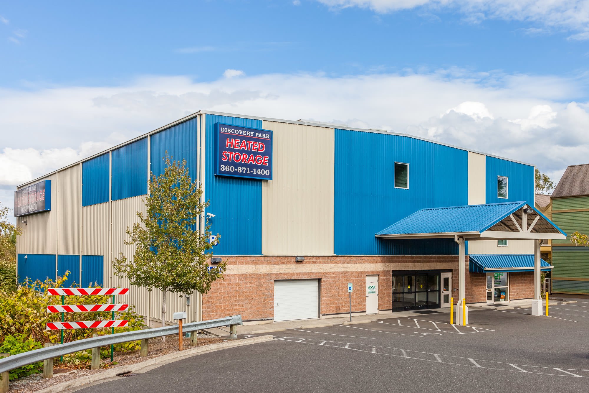 Exterior of self storage facility in Bellingham, Washington