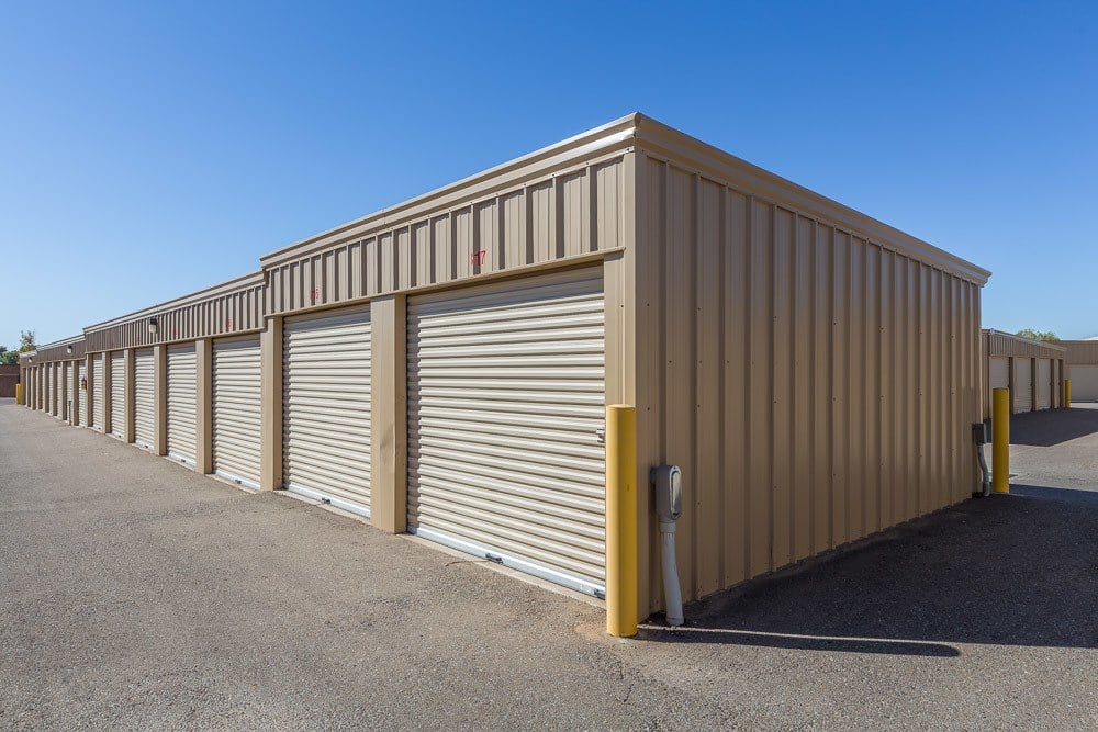 Photos Of Cabezon Storage In Rio Rancho Nm Rows Of Exterior Self Storage Units Located In Rio Rancho Nm