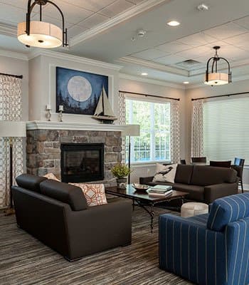 Fitness center and other amenities at apartments in Webster, NY.