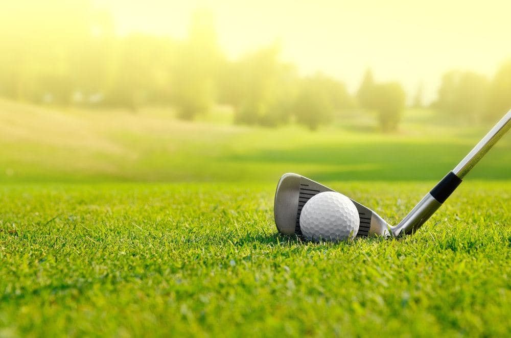 Golf course and other amenities at apartments in Victor, NY.