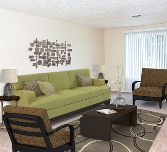 Floor plans offered at apartments for rent in Rochester, NY.