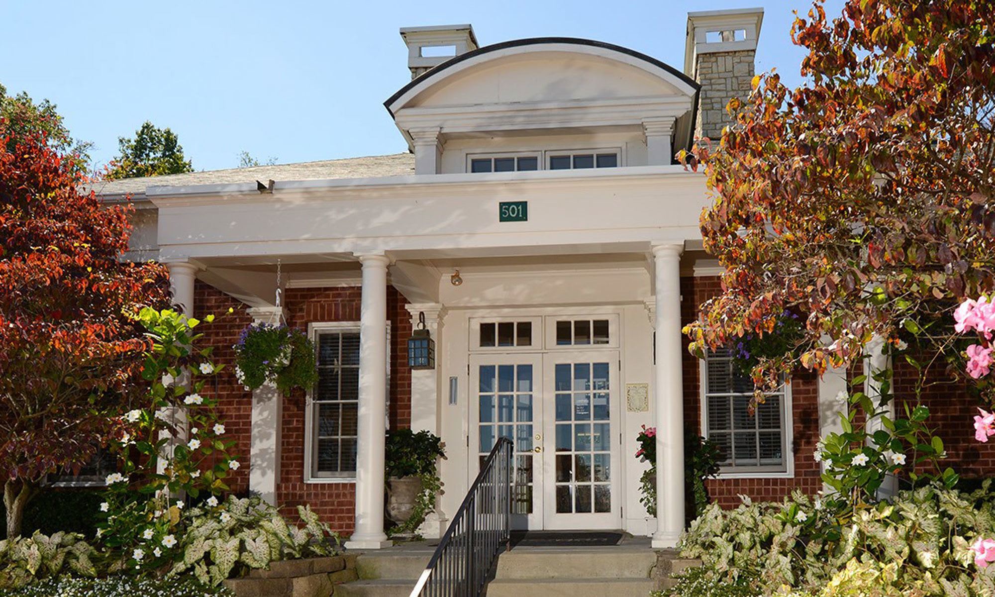Entrance to our luxury apartments in Wexford PA